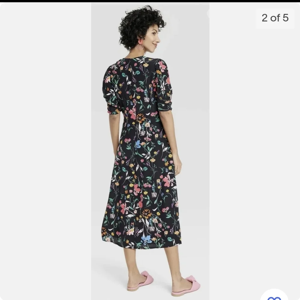 NWT- A New Day Floral Dress - Picture 2 of 13